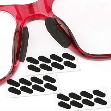 Soft Foam Nose Pads Self Adhesive Non-Slip Eyeglass Nose Pads, Thin Nosepads For Eyeglasses Sunglasses Glasses,12Pairs,1.5Mm Bla