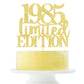 Yetxel 1985 Cake Topper, Handmade Golden Glitter Decoration for 40th Birthday, Suitable for Men and Women