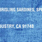 Crown Prince Brisling Sardines in Spring Water, 3.75 oz Cans, Pack of 12