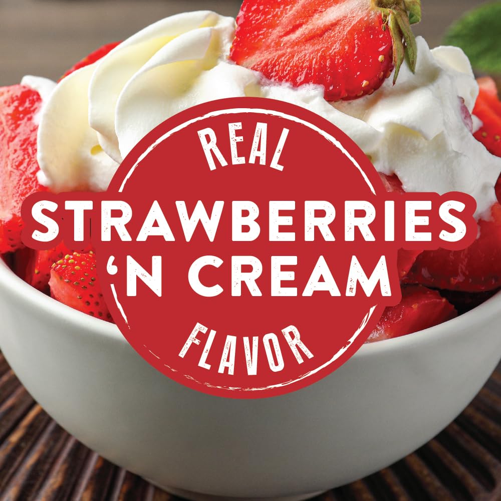 Two Rivers Coffee Strawberries N Cream Flavored Ground Coffee, Perfectly Balanced, Always Smooth, Made With 100% Arabica Beans -