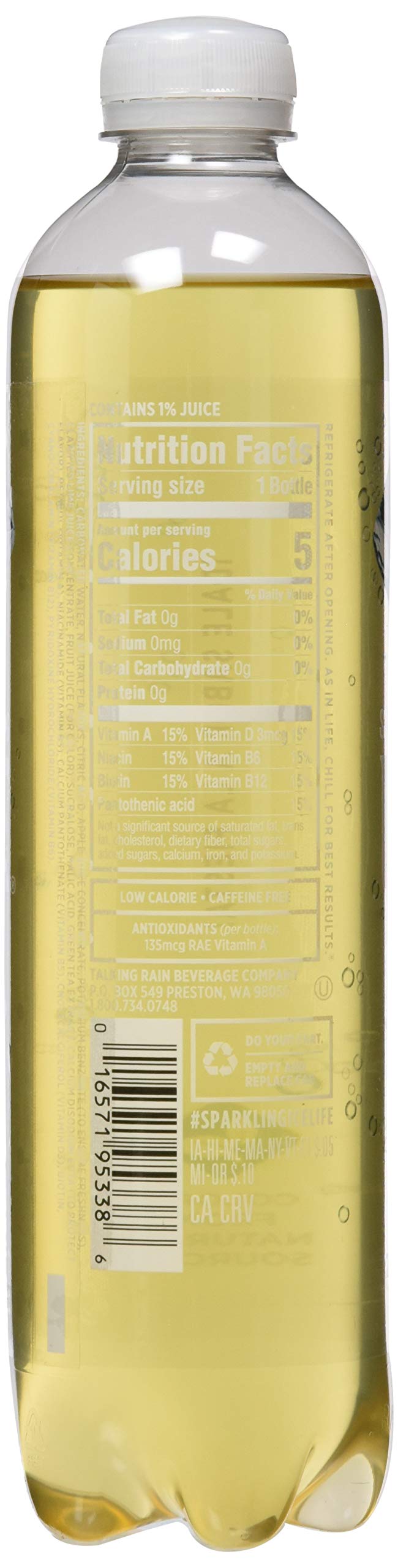 SPARKLING ICE Sparkling Water Plastic Bottle  16571953381  Ginger Lime  17 Ounce