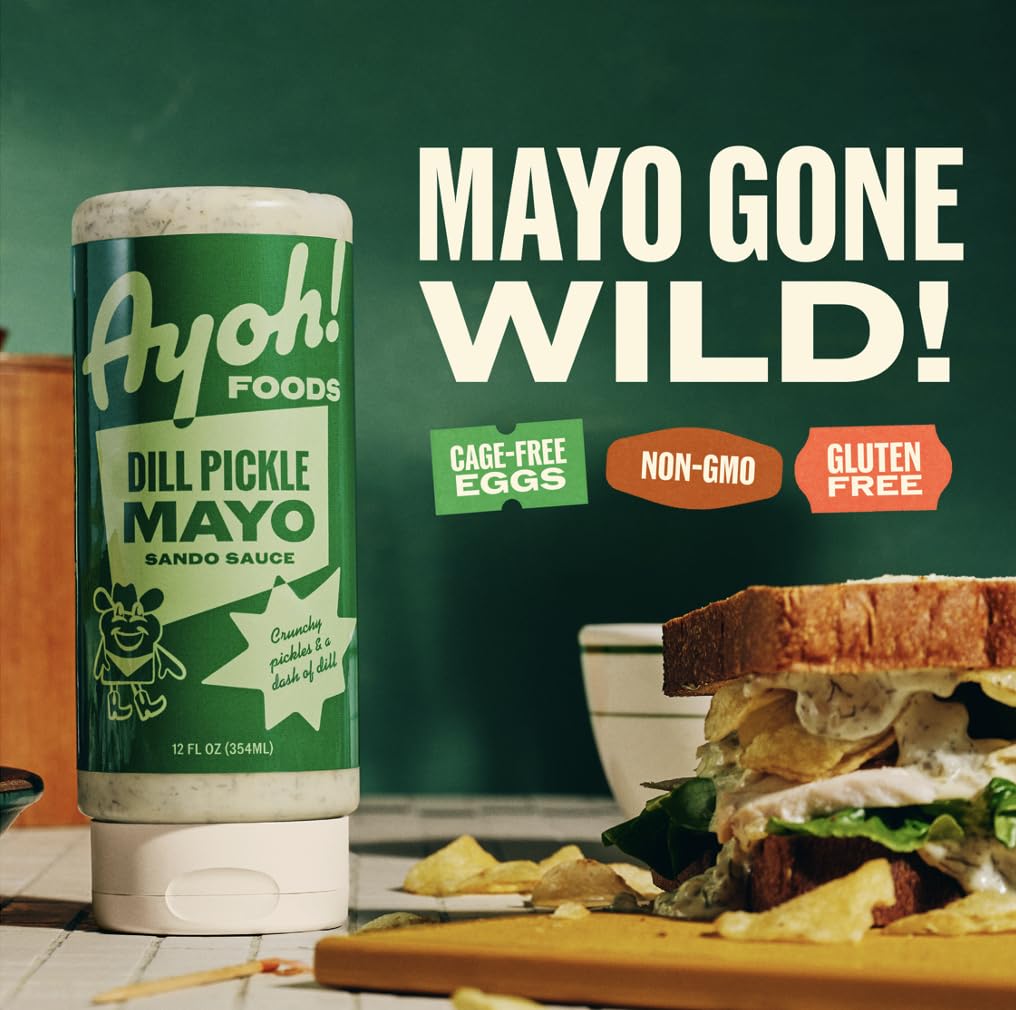 AYOH Mayo Gone Wild - Easy Squeeze Sauces for Sandwiches, Burgers, & Dips - 4 Pack Flavors - Gift for Sauce Lovers