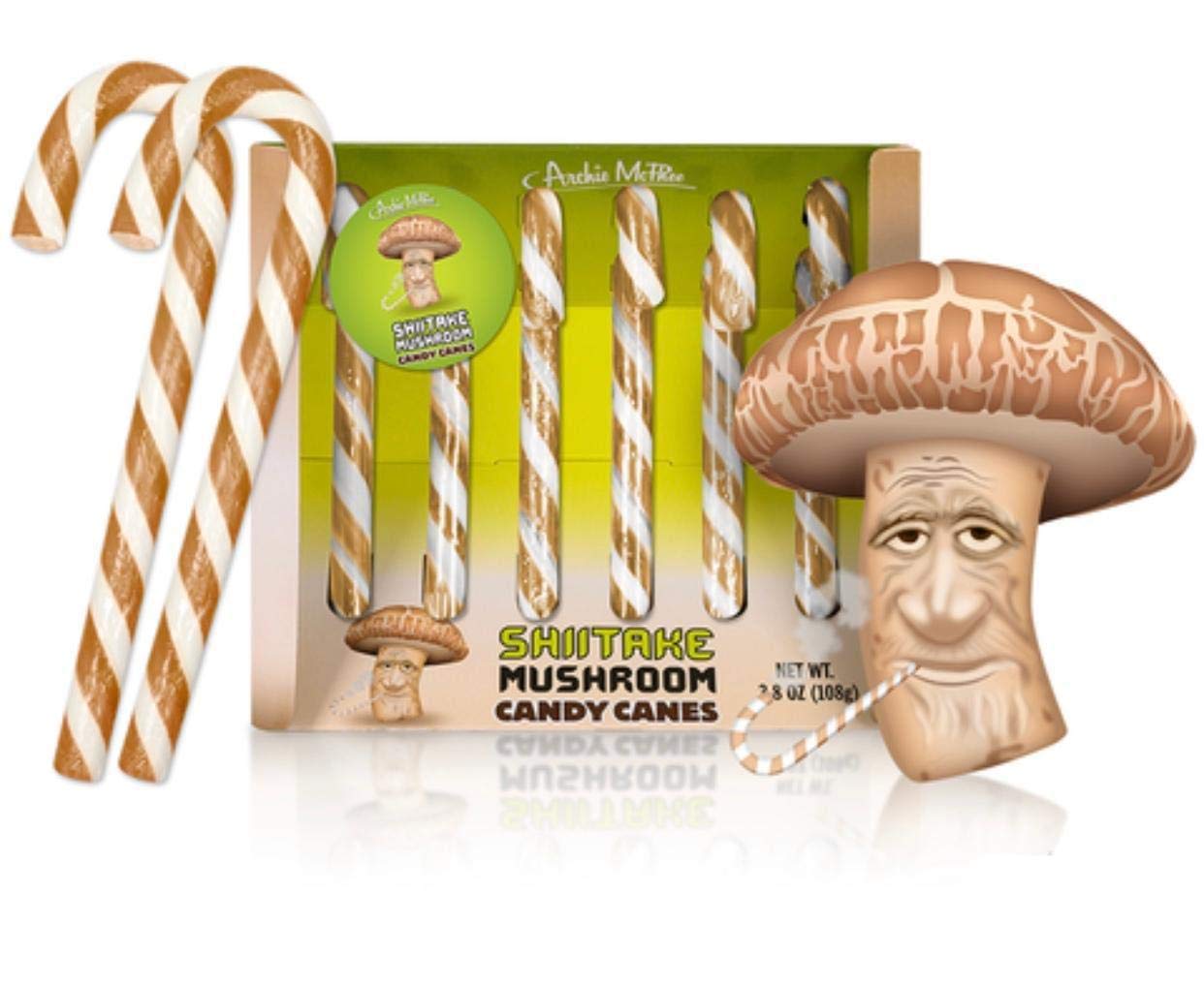 Shitake Mushroom Candy Canes | 6 Piece Gift Set
