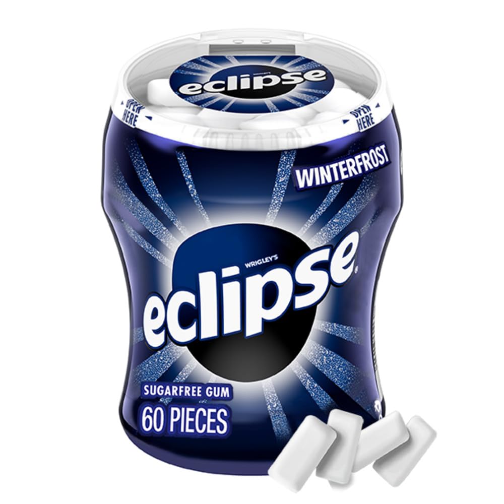 ECLIPSE Sugar-Free Gum Winterfrost, Chewing Gum Sugar Free in 60 ct Pack, Bulk