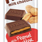 MOO CHOCOLATES Organic Milk Chocolate Bars with Peanut Butter, 14 Count, 1.4 oz - USDA Organic, Non-GMO, 110 Calorie Snacks