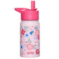 Wildkin 14 Oz Stainless Steel Water Bottle, Insulated, Leak Proof, Pink Floral, 6.75 X 2.875 inches