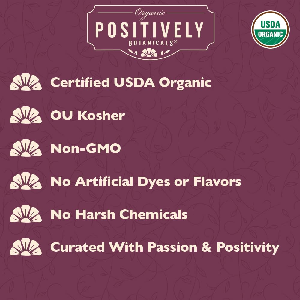 Organic Positively Botanicals Company, Chicory Root,Herbal Tea Loose Leaf Botanical, 4 Ounce