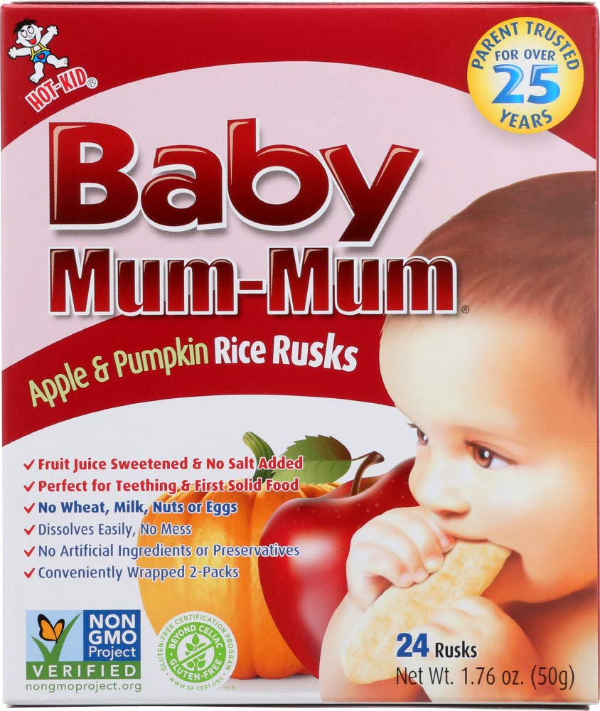 Hot Kid, Mum Mums Baby Apple, 1.76 Oz, (Pack Of 6)