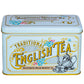 New English Teas Vintage Victorian Tea Tin with 40 Decaffeinated English Breakfast Teabags, Powder Blue, Model 54939477770626