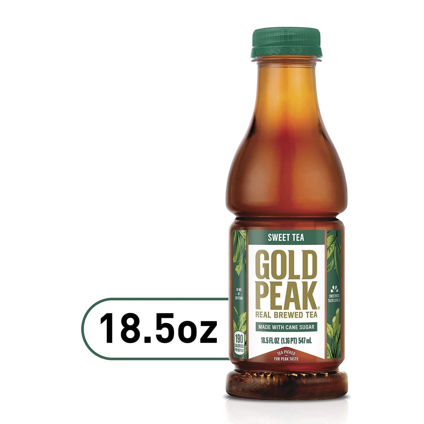Gourmet Kitchn Gold Peak Naturally Sweet Real Brewed Tea, Picked For Peak Taste, Made With Cane Sugar -(185Oz 18Pk Per Box), Tot