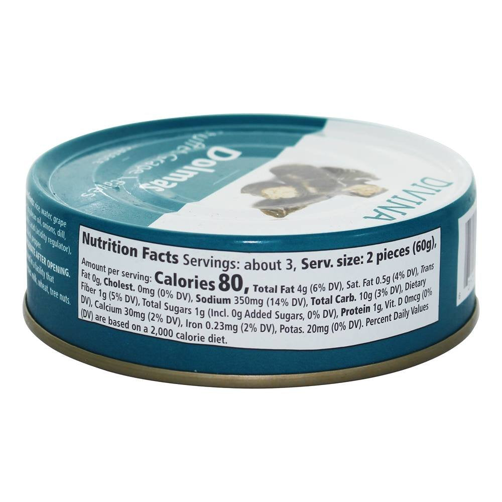 Divina, Stuffed Grape Leaves, Dolmas, 7 Oz. (4 Pack)