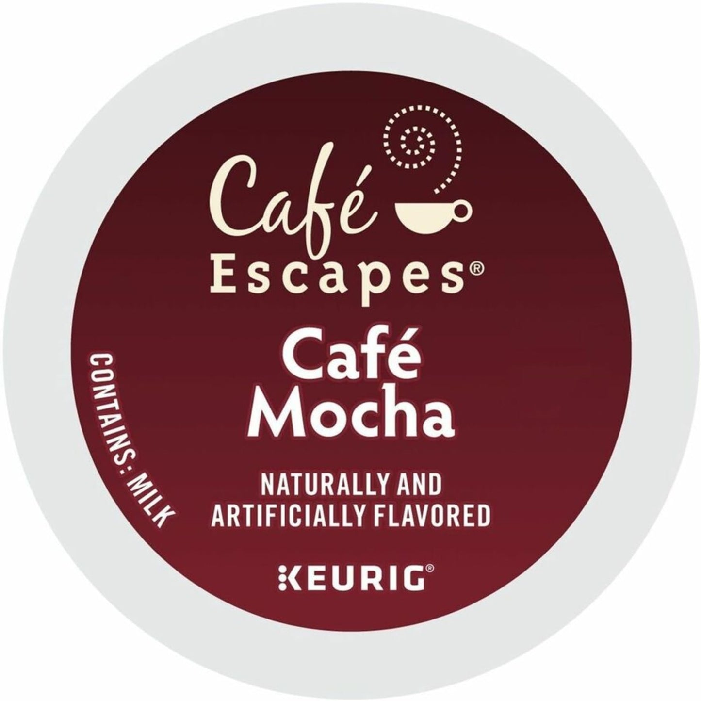 Café Escapes Single-Serve Coffee K-Cup Pods, Cafe Mocha, 24 Count, Brown, Model 5000203025