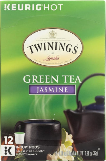 Twinings Of London Jasmine Green Tea K-Cup Pods For Keurig, 12 Count