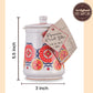 Artigiani dei Sapori, Dried Whole Hot Chili Peppers Ceramic Jar, 0.7oz (19g)
