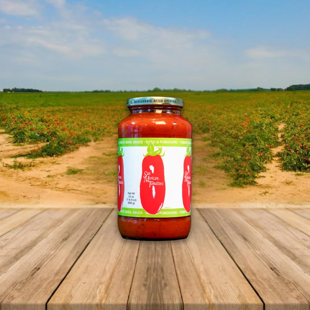 Smt San Merican - Tomato Basil Sauce (2) - 24 Oz. Jars