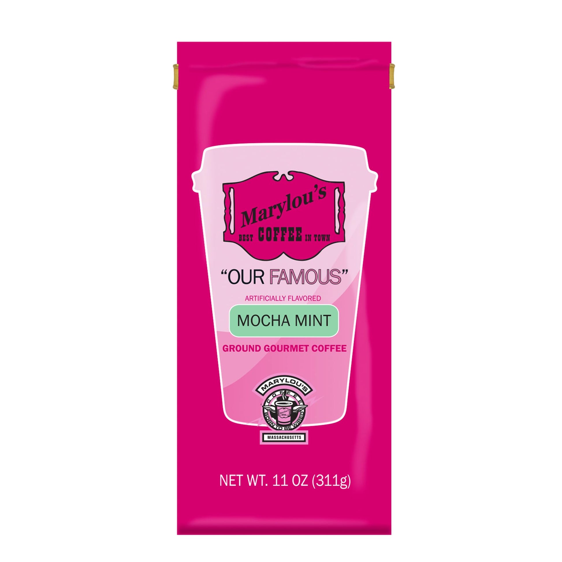 Marylous Coffee Mocha Mint Flavored Ground Coffee 11 oz
