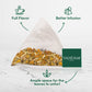 Vahdam, Chamomile Herbal Tea Bags (15 Count) Caffeine Free, Non Gmo, Gluten Free | 100% Pure Herbal Tisane - Sweet & Floral | Whole Leaf Tea Bags | Resealable Ziplock Pouch