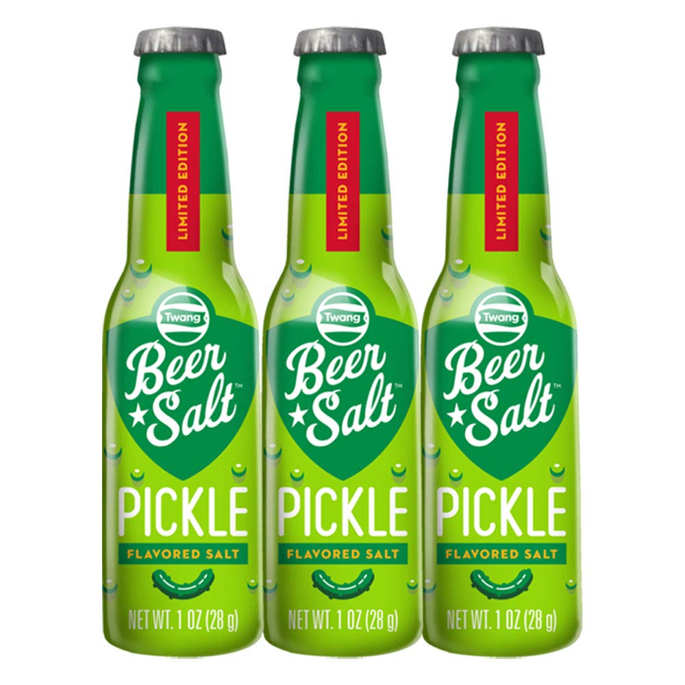 Twang Pickle Beer Salts - Pickled Flavored Salts, 1 oz Each, Pack of 3 Bottles