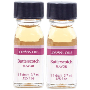 Lorann Butterscotch Ss Flavor, 1 Dram Bottle (.0125 Fl Oz - 3.7Ml - 1 Teaspoon) - 2 Pack