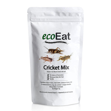 Ecoeat Edible Insects Mixed Crickets 15G Bag - Edible Snack Gift