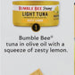 Bumble Bee Prime Protein on the Run Tuna Snack Kit - Gourmet Tuna Marinated in Olive Oil & Zesty Lemon with Crackers and Serving