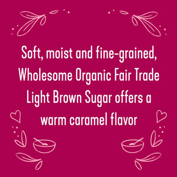 Wholesome Sweeteners 4-Pound, 64 Ounce, Organic Light Brown Sugar, Fair Trade, Non GMO, Gluten Free & Vegan, Sugar for Baking an