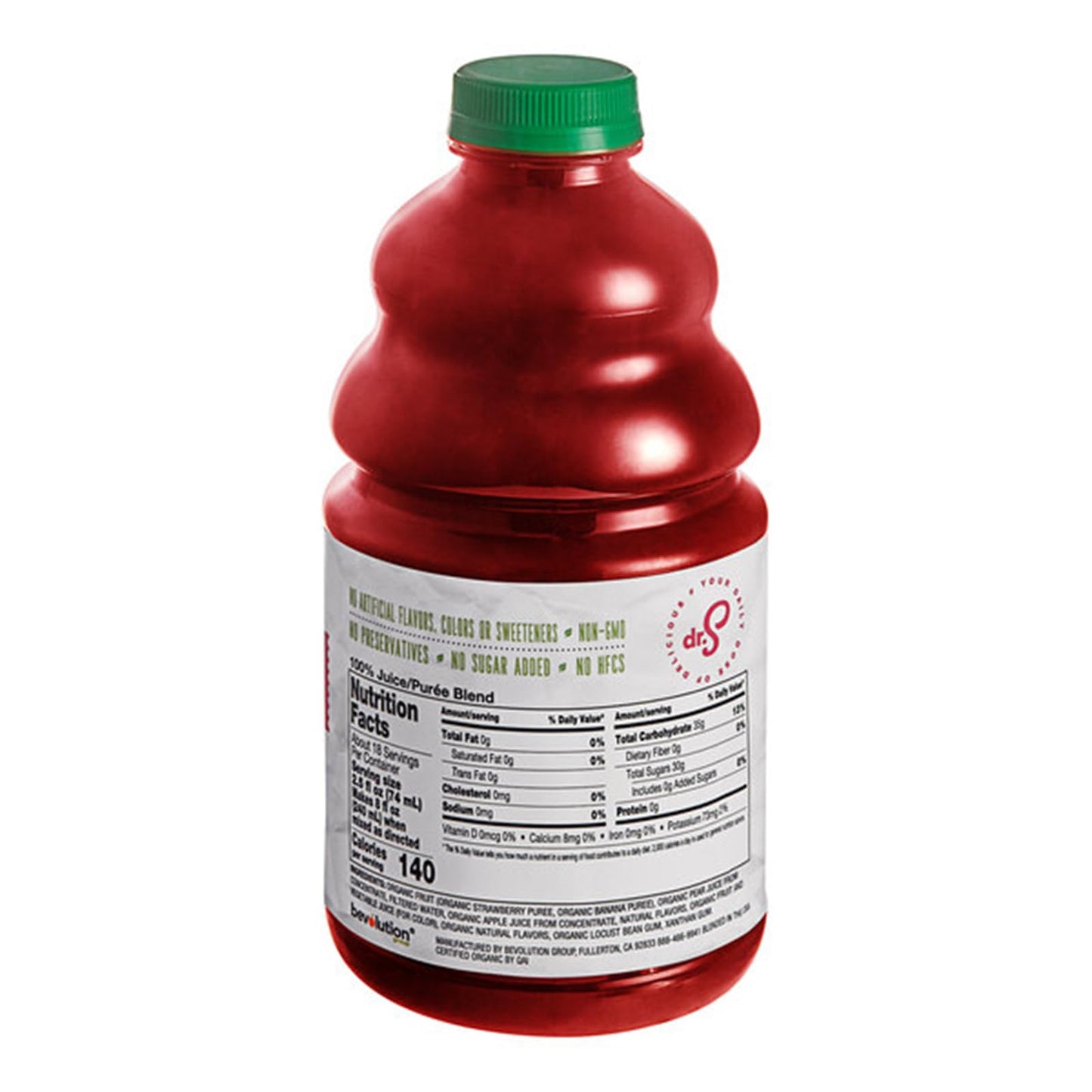 Organic Strawberry Banana Fruit Smoothie Mix 46 fl. oz. WS-103DRORGSTBA-NPF