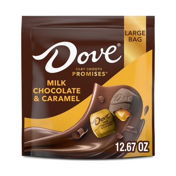 Dove Promises Milk Chocolate & Caramel Candy, 12.67 Oz Large Bag