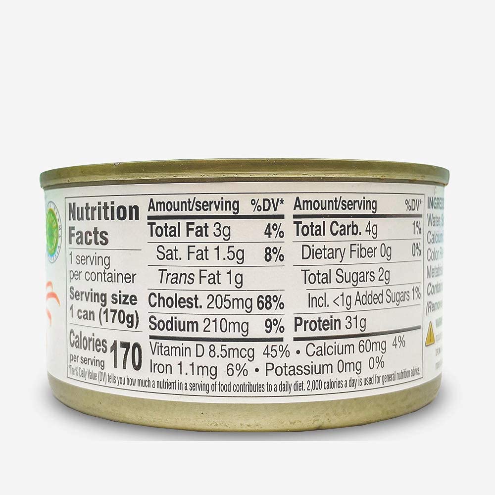 Flower Brand Premium Select Crab Meat Canned Gluten Free Food, High Protein (Pack of 6)