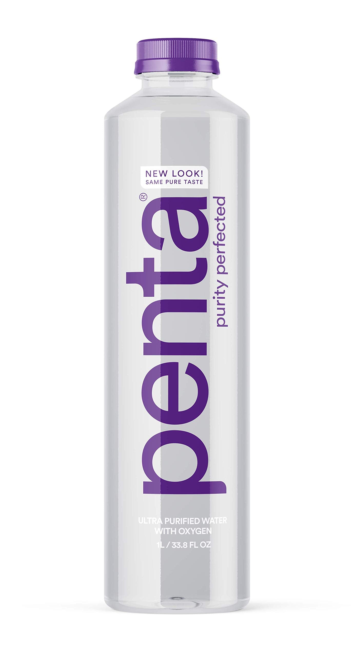 Penta Ultra-Purified Water, Oxygen Infused, 33.8 Fl Oz, Pack of 12, Solar-Powered Purification Process