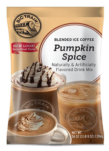 Big Train Pumpkin Spice Blended Ice Coffee Beverage Mix, 3.5 Pound (Pack Of 1)