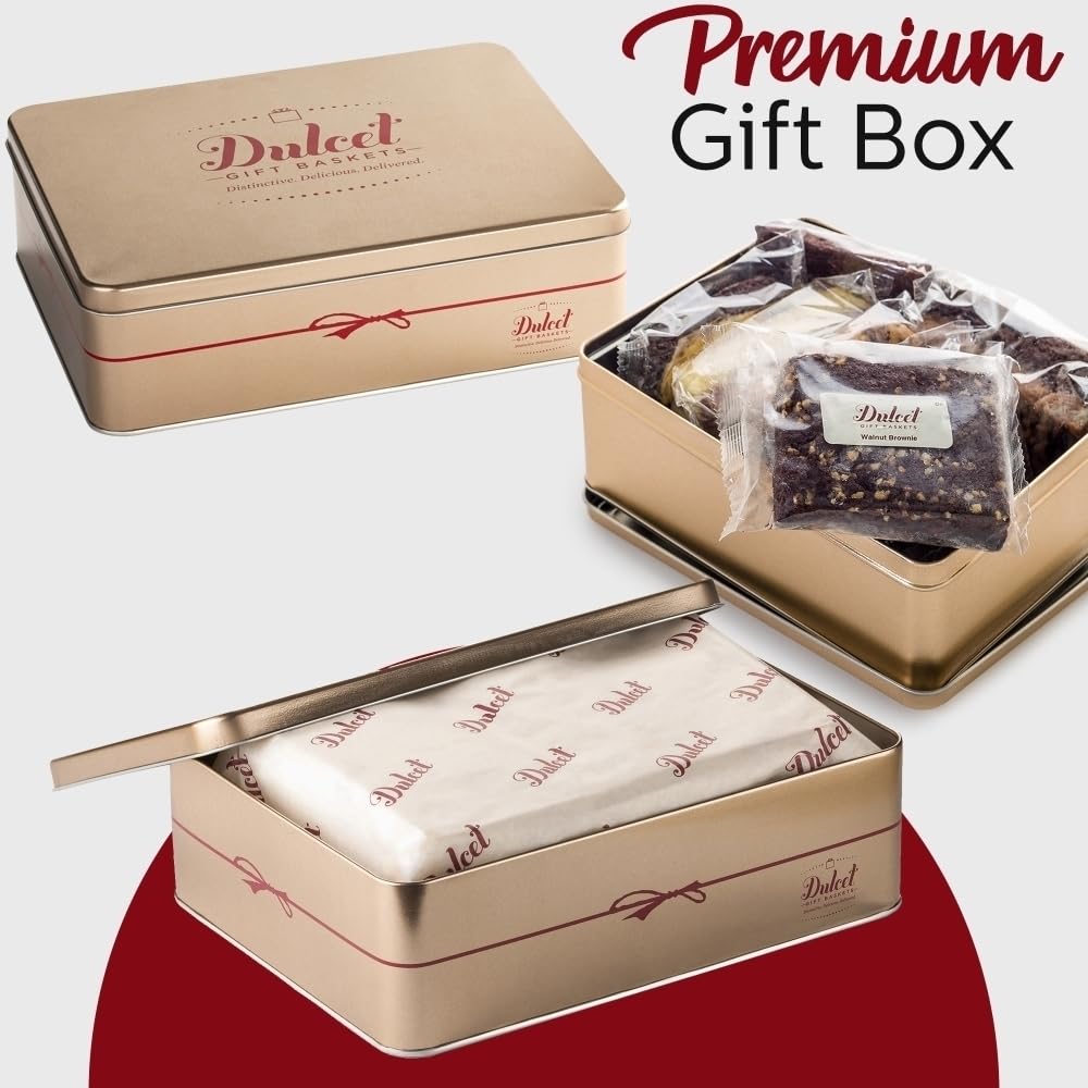 Dulcet Gift Baskets Old Fashioned Bakery Gift Tin - 7 Piece Set - All Occasions - Model 70-0031-0DG1