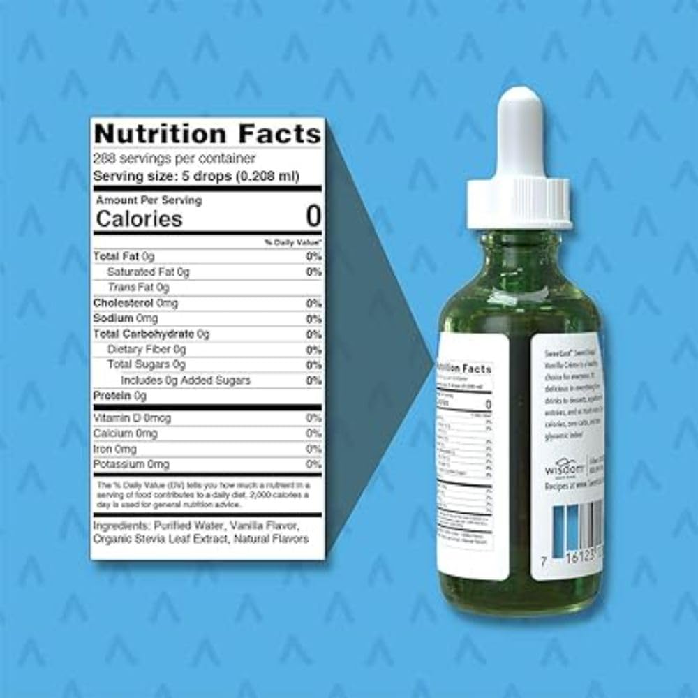 SweetLeaf Sweet Drops Flavored Stevia Liquid Sweetener, Vanilla Creme, 2 Fl Oz, Keto Friendly, Non GMO, Zero Calorie