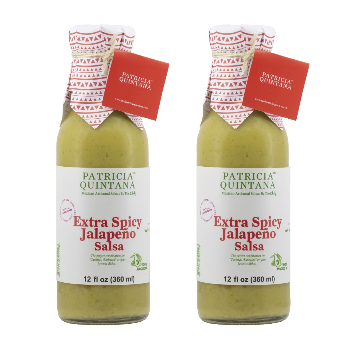 Patricia Quintana Extra Spicy Jalapeo Salsa - Authentic Artisanal Mexican Ingredients - Perfect Topping To Your Tacos, Burritos,