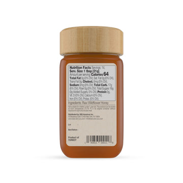 Bee And You Raw Wildflower Honey, 100% Natural, Wildcrafted, Polyflora And Unprocessed, Active Enzymes, Antioxidants, Ou Kosher,
