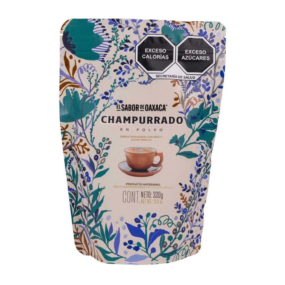 Champurrado Powder El Sabor de Oaxaca, Mexican Atole Traditional Drink, 100% Natural without Preservatives 320 G - 11.28 Oz