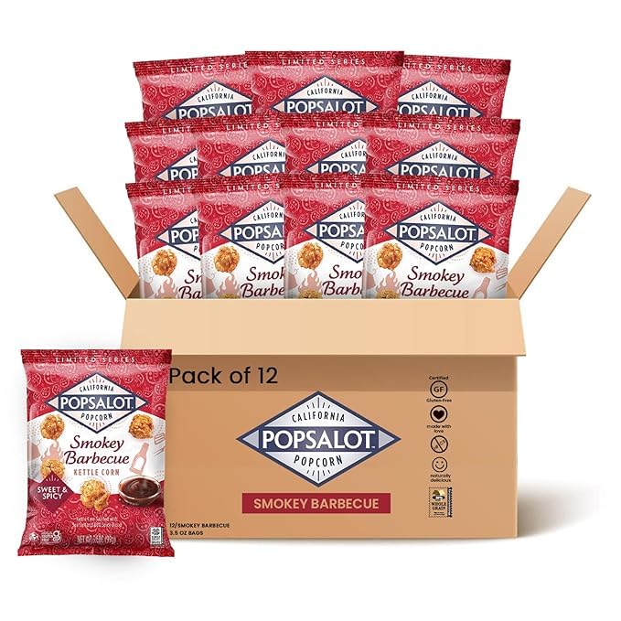 Popsalot-Gourmet Popcorn | Oven-Baked | Gluten-Free | Air-Popped | Flavored Popcorn Gourmet | Popcorn Snack Packs | Pop-Corn Sna
