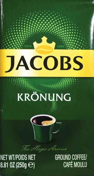 Jacobs Kronung Ground Filter Coffee 250 Gram / 8.81 Ounce (Pack Of 4)