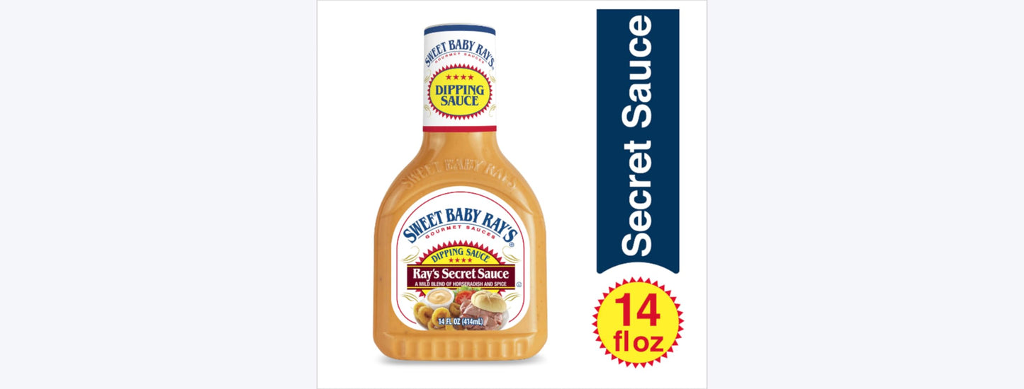 Sweet Baby Rays Ray'S Secret Sauce - Mild Blend Of Horseradish And Spice, Perfect For Dipping - 14 Oz. - Pack Of 3 - Includes Sw