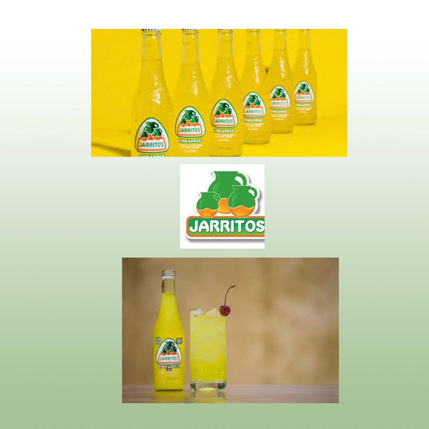 Jarritos Pineapple Mexican Soft Drink 12 Fl Oz Glass Bottles 12 Pack