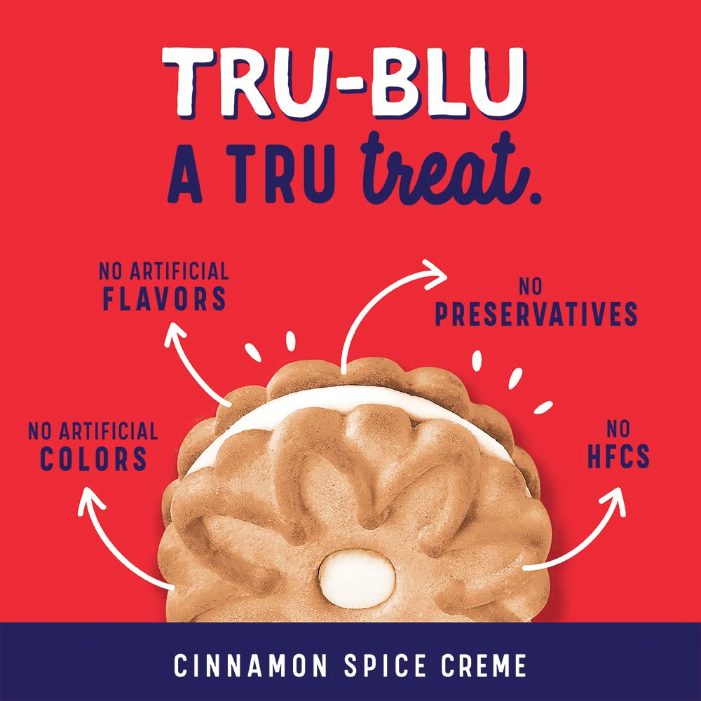 Tru Blu Cinnamon Spice Cookies With Creme Cheese Flavor | No Artificial Ingredients | No High Fructose Corn Syrup | Made In The