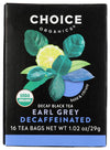 Choice Organics - Organic Decaffeinated Earl Grey Tea (1 Pack) - With Bergamot - Fair Trade - Compostable - 16 Organic Black Tea