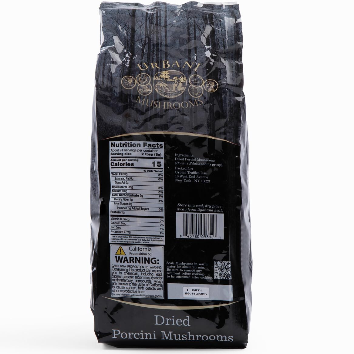 Urbani Truffles Dried Porcini Mushrooms For Cooking - Aaa Grade Aromatic Wild Dried Mushrooms For Cooking Soups, Sauces, Pasta,