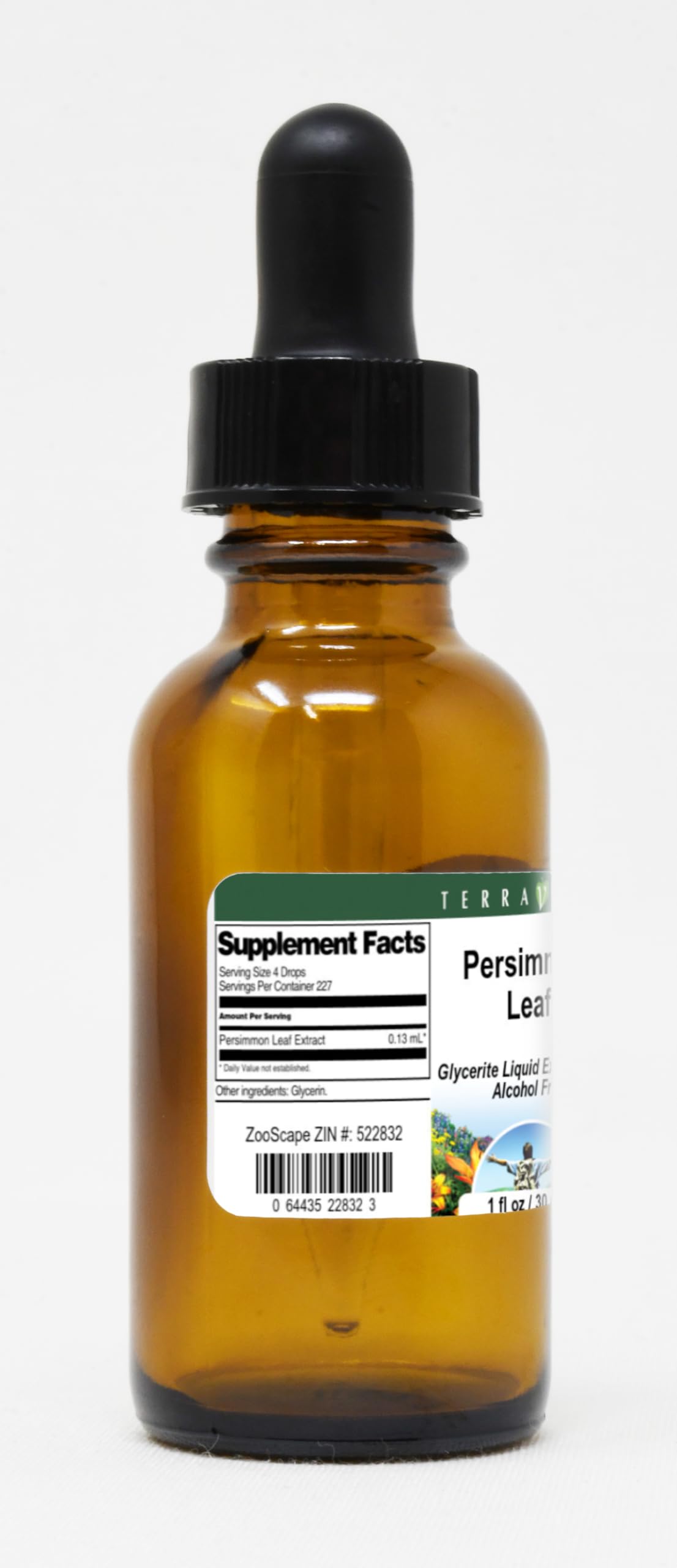 Terravita Persimmon Leaf Glycerite Liquid Extract - 1 oz, No Flavor, 1:5 Ratio