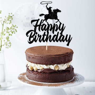Bekaterea Cowboy Cake Topper, Riding Cowboy Birthday Cake Decorating, Western Themed Cake Decorating, Baby Shower Cake Decoratin