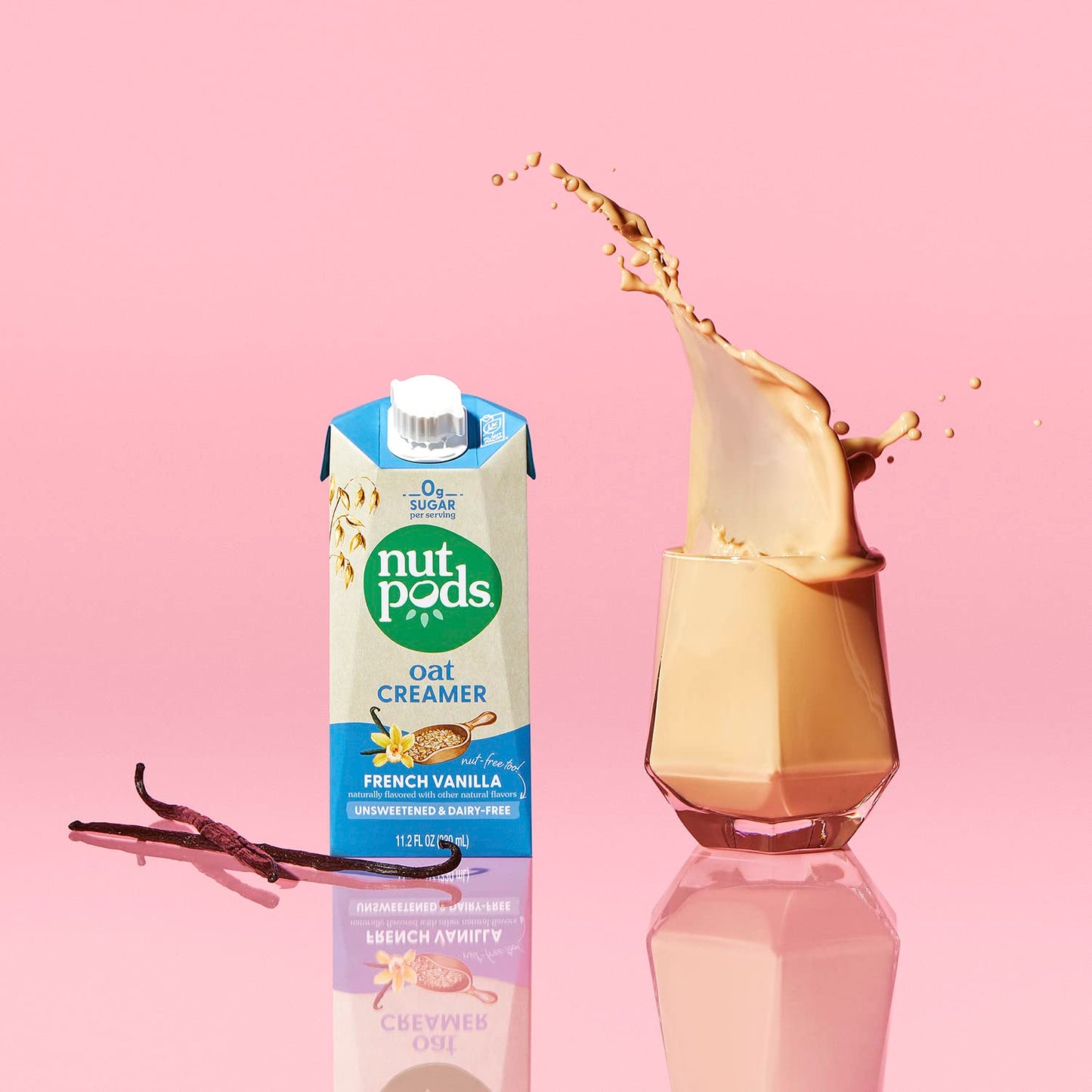 nutpods Oat French Vanilla Creamer - Unsweetened Oat Milk Creamer - Nut-Free Non Dairy Creamer - Keto, Gluten Free, Non-GMO, Veg