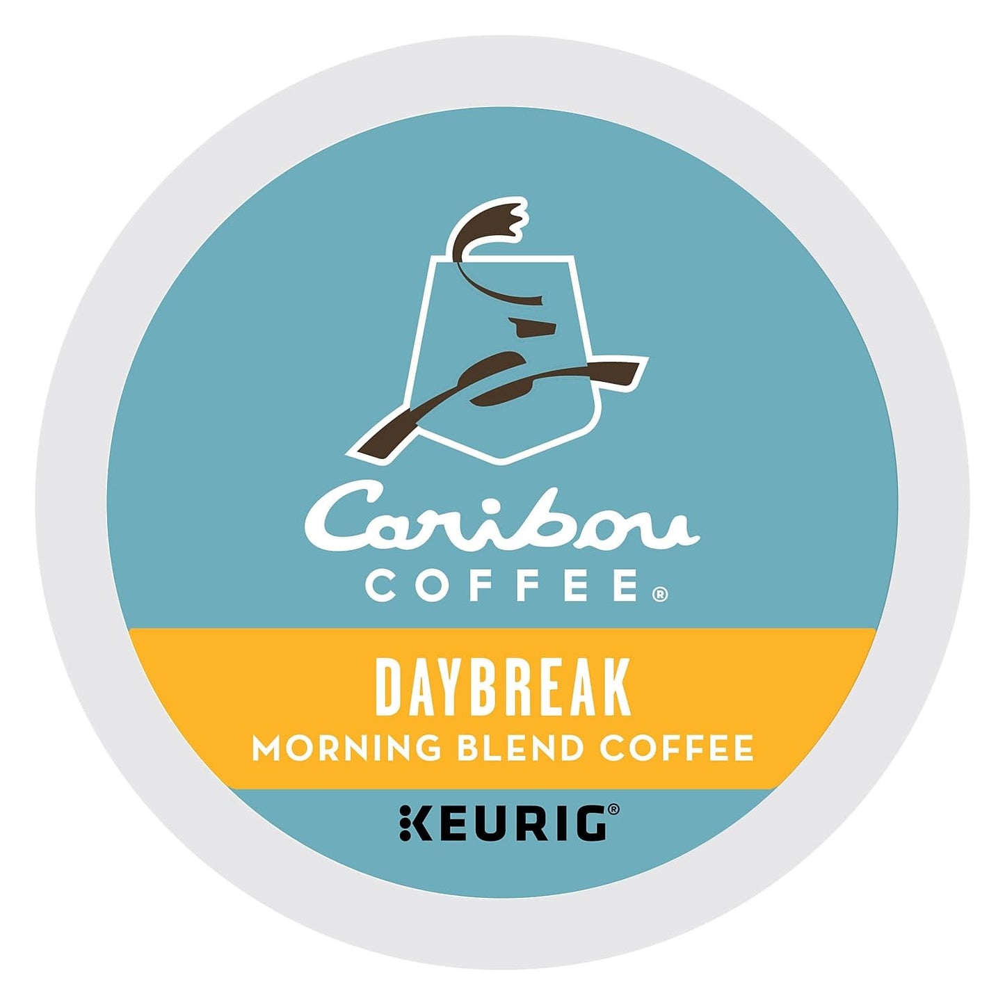 Caribou Coffee Daybreak Morning Blend K-Cup Pods, Light Roast Coffee, 24 Count, Model 5000053472