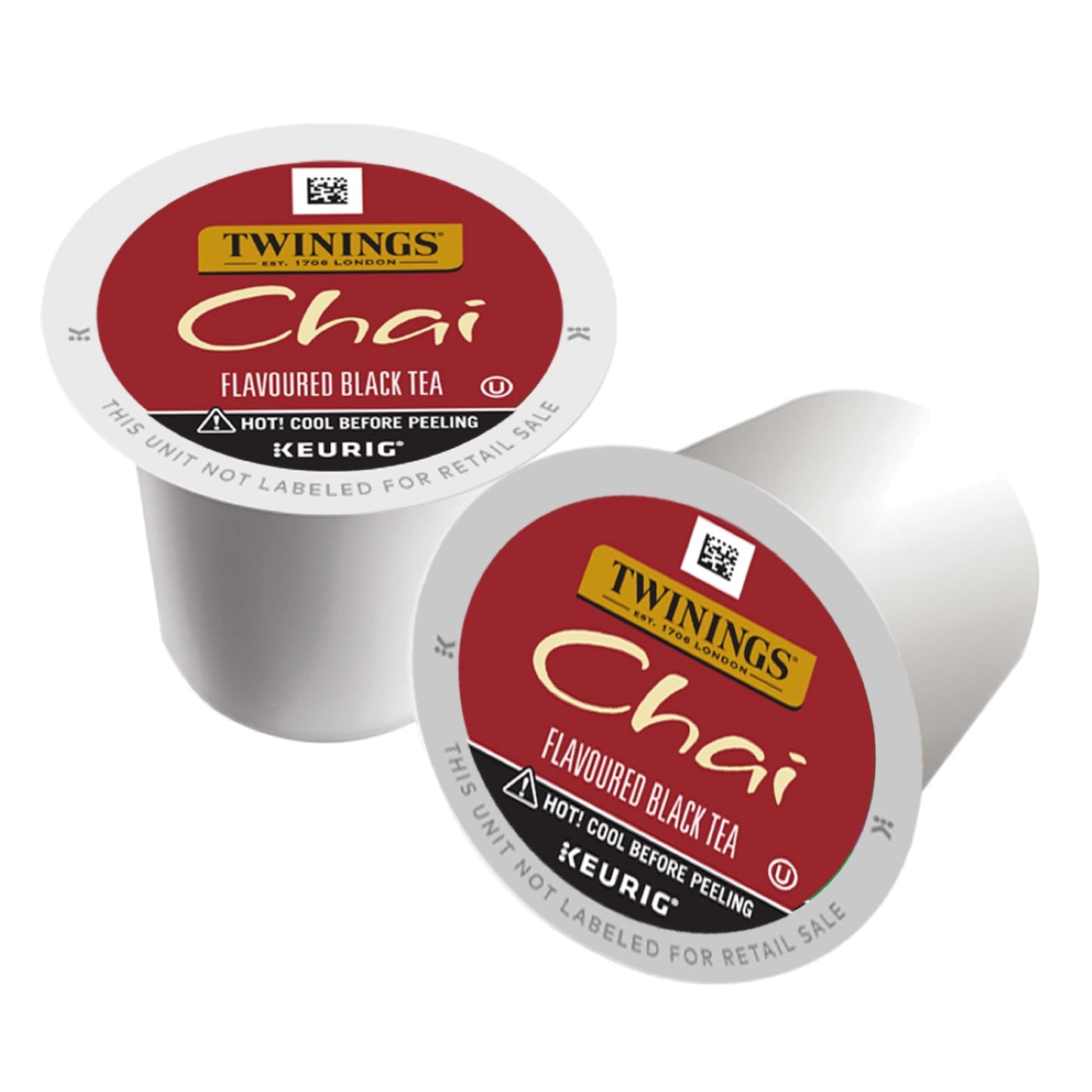 Twinings Chai Flavoured Black Tea K-Cup Pods For Keurig, Naturally Sweet, Savoury Spice Flavour, Caffeinated, 12 Count (Pack Of 6)