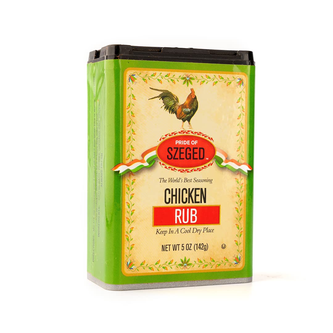 Pride Of Szeged Chicken Rub Seasoning Spice Mix, 5Oz. Tin (142G), 1-Count