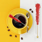 Rock Candy Lollipops Pops Candy Suckers, Color And Flavor Assortment, Individually Wrapped, 6.5'' (Cherry, 6-Pack)